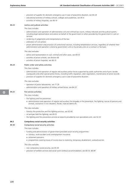 detailed explanation for each SIC code - Biffa