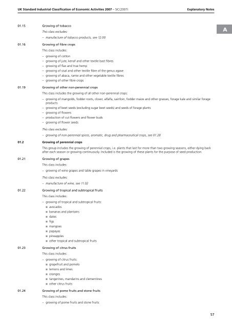 detailed explanation for each SIC code - Biffa