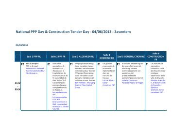 National PPP Day & Construction Tender Day - Grontmij