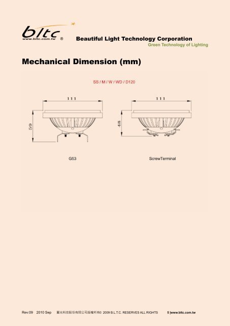 AR111-15W (6X3W LED) - Beautiful Light Technology Corp