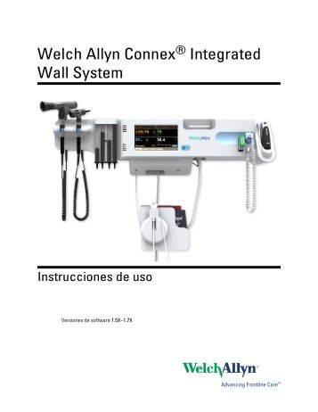 Welch Allyn ConnexÃ‚Â® Integrated Wall System Instrucciones de uso