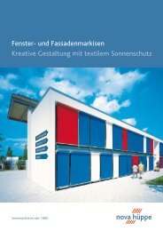 und Fassadenmarkisen Kreative Gestaltung mit textilem Sonnenschutz