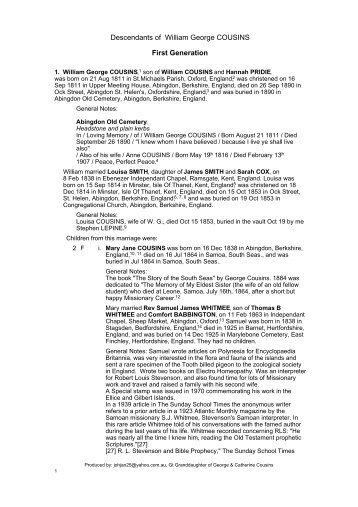 descendants of william babbitt
