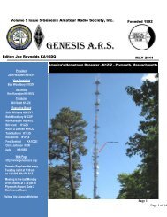 Volume 5 Issue 3 Genesis Amateur Radio Society, Inc