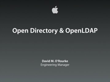Apple's Open Directory and OpenLDAP Development