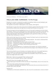 SURRENDER - Ps Phil Pringle - C3 Church