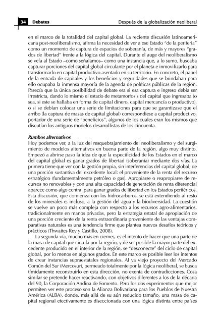 DespuÃ©s de la globalizaciÃ³n neoliberal: Â¿quÃ© Estado en ... - Clacso