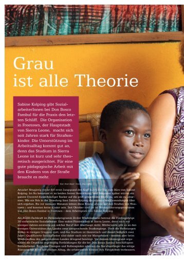 Grau ist alle Theorie - AGEH