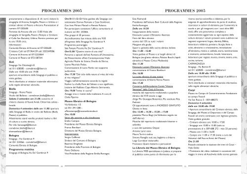 programa jornada europea 2005 - Red de JuderÃ­as de EspaÃ±a