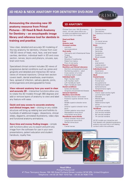 Head And Neck Anatomy For Dentistry Head And Neck Anatomy 3D Models