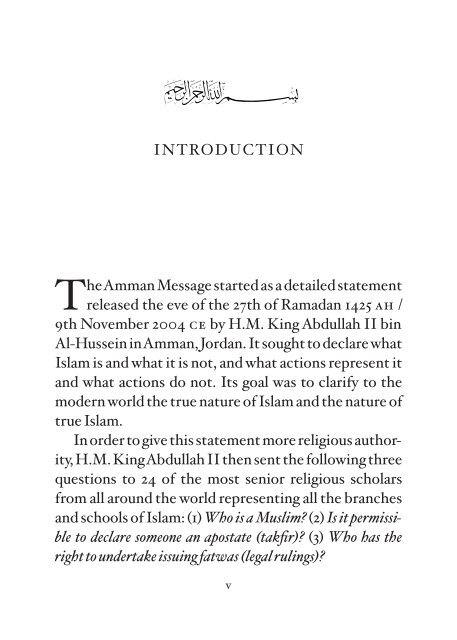 AmmAn messAge - The Royal Islamic Strategic Studies Centre