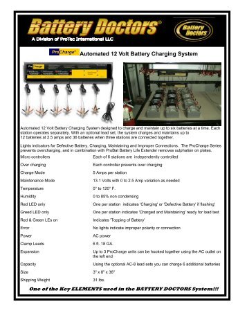 Automated 12 Volt Battery Charging System - WAKWAK