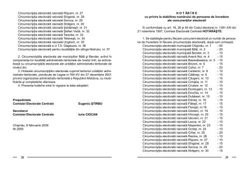 ELECTORALA 2009 - Comisia ElectoralÄ CentralÄ