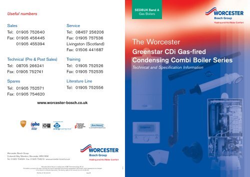 Worcester Greenstar Cdi Combi Boiler Technical Bhl Co Uk