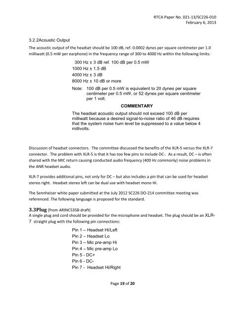 SC-226 MEETING MINUTES Working Group JANUARY 14 ... - RTCA