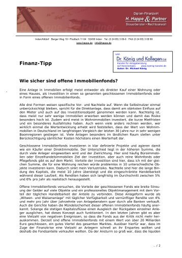 Finanz-Tipp - H. Happe & Partner