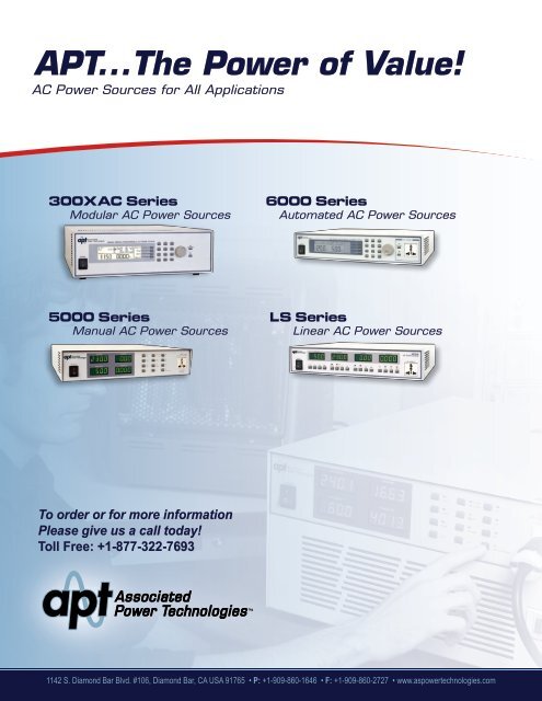 300XAC Series Modular AC Power Sources - Texinstrumentos.com.br