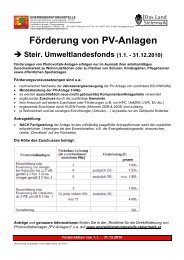 Förderung von PV-Anlagen Checkliste für Antragsstellung - Raabau