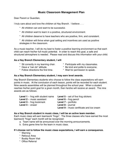 Elemtary music lesson plans