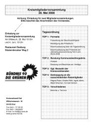 Kreismitgliederversammlung 28. Mai 2008 Tagesordnung