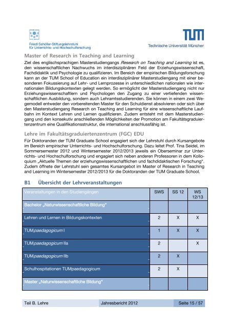 Jahresbericht 2012 (pdf) - Friedl SchÃ¶ller-Stiftungslehrstuhl fÃ¼r ...