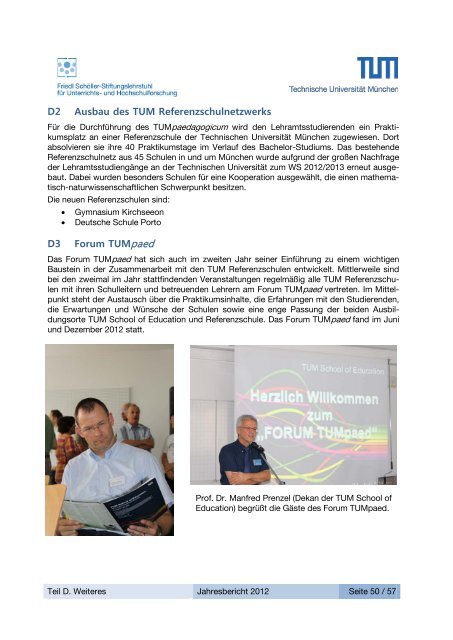 Jahresbericht 2012 (pdf) - Friedl SchÃ¶ller-Stiftungslehrstuhl fÃ¼r ...