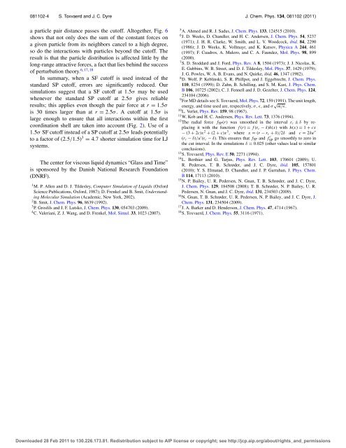 Communication: Shifted forces in molecular dynamics - dirac