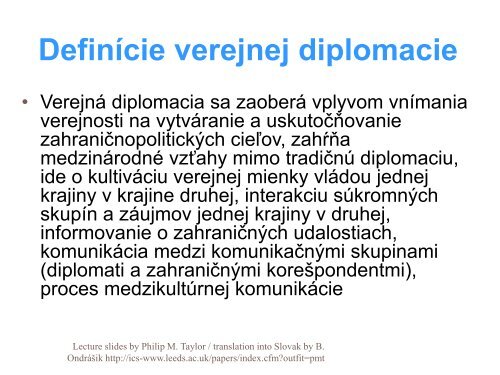 Verejná diplomacia - branoondrasik.sk