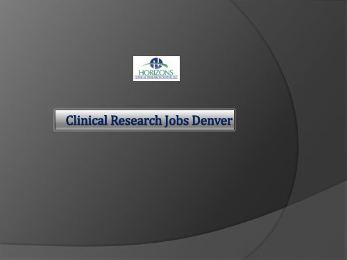 policy research jobs denver