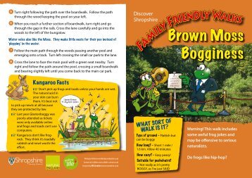 Brown Moss Bogginess - Shropshire Council