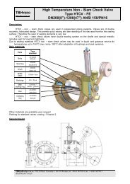 TBH High Temperature Non - Slam Check Valve Type HTCV - FE ...