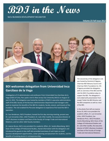 BDI in the News - New Jersey City University