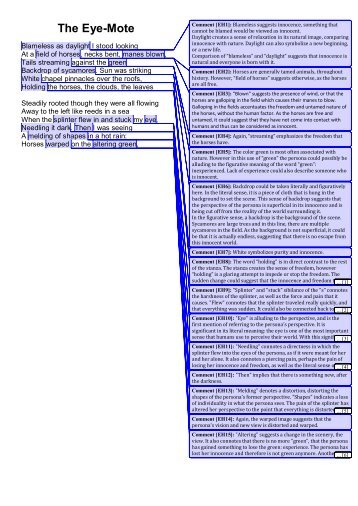 The Eye-Mote - Mr Hoye's IB English Website