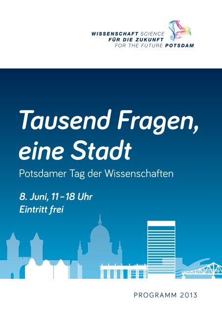 Programmheft (pdf) - Tausend Fragen, eine Stadt