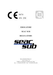 erogatori seac sub regulators