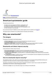 Smartcard quickstarter guide Why use smartcards? - GOOZE ...