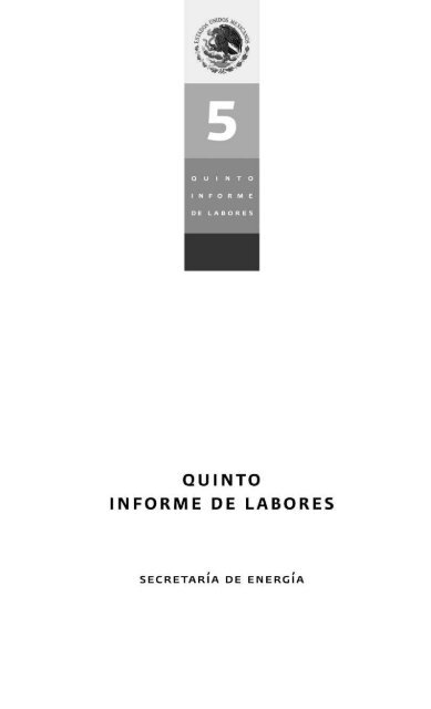 Quinto Informe de Labores de la SENER - SecretarÃ­a de EnergÃ­a