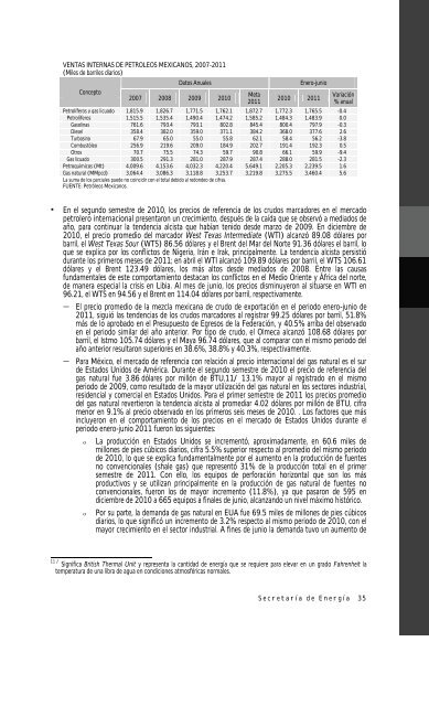 Quinto Informe de Labores de la SENER - SecretarÃ­a de EnergÃ­a