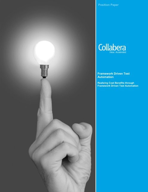 Framework Driven Test Automation Position Paper - Collabera