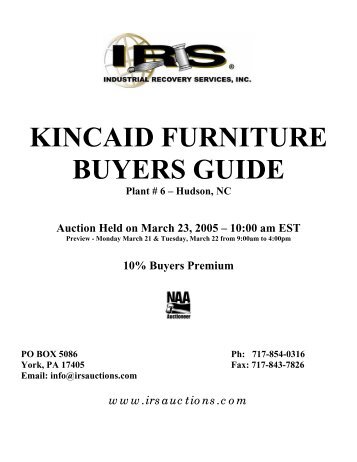 Buyer's Guide - IRS Auctions!