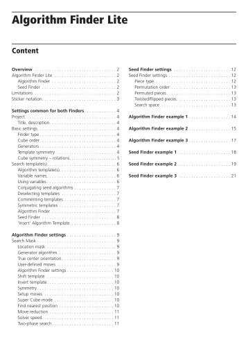 Algorithm Finder Lite