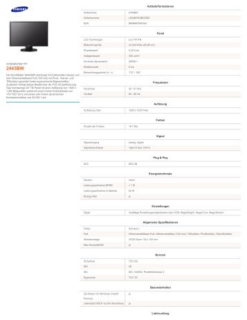 Datenblatt