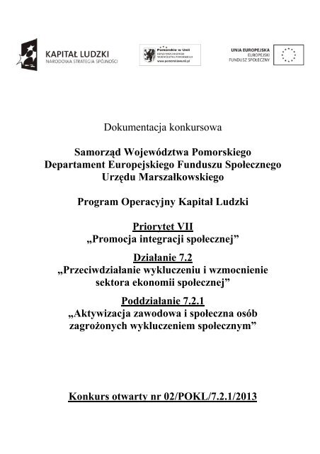 pobierz plik .pdf - Strona Departamentu Europejskiego Funduszu ...