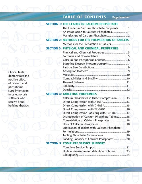 Calcium Phosphate Excipients - Innophos