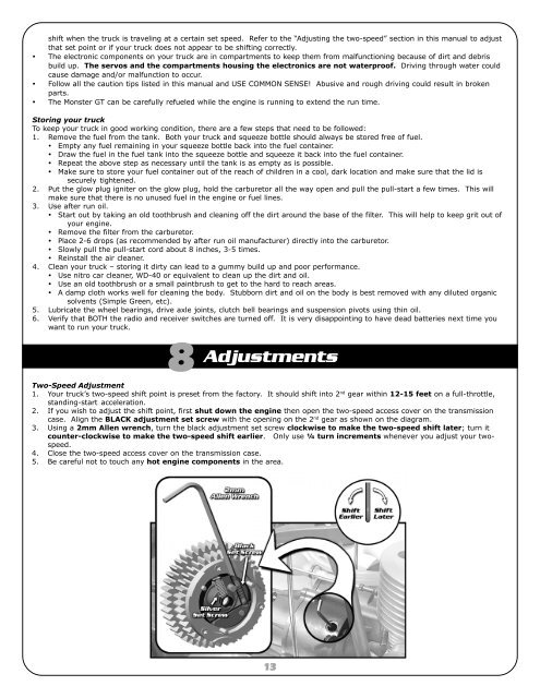 Team Associated MGT 4.6 - Manual - Arrow Models