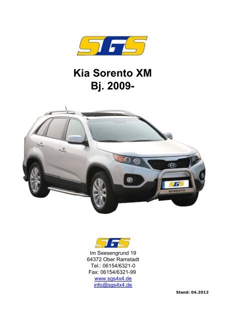 Kia Sorento XM Bj. 2009- - SGS