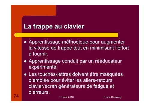 DYSPRAXIES - Sylvie Castaing