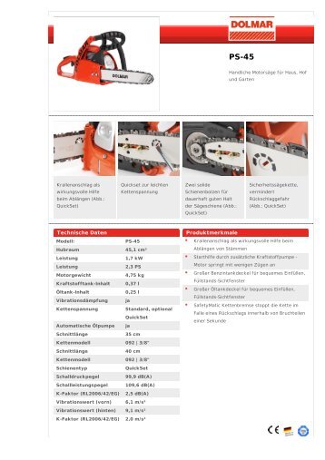 Technische Daten Produktmerkmale - Zimmermann AG