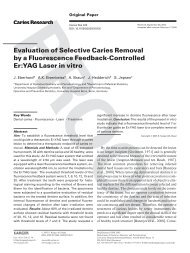 Evaluation of Selective Caries Removal by a Fluorescence ...