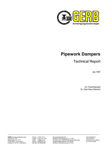 Pipework Dampers